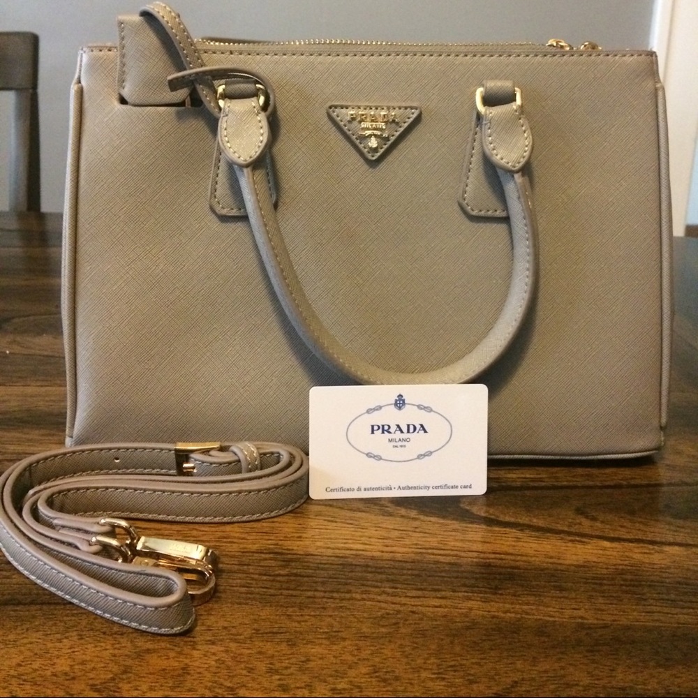 PRADA Medium Double ZIP Galleria Bag